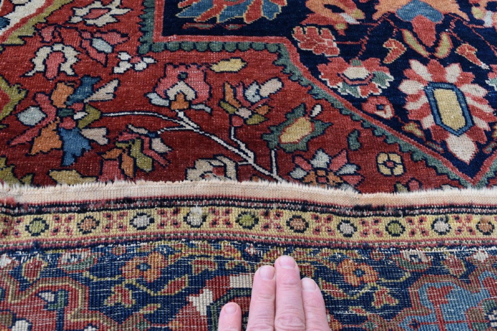 A fine antique sarouk Ferahan rug 208x133 cm View IX