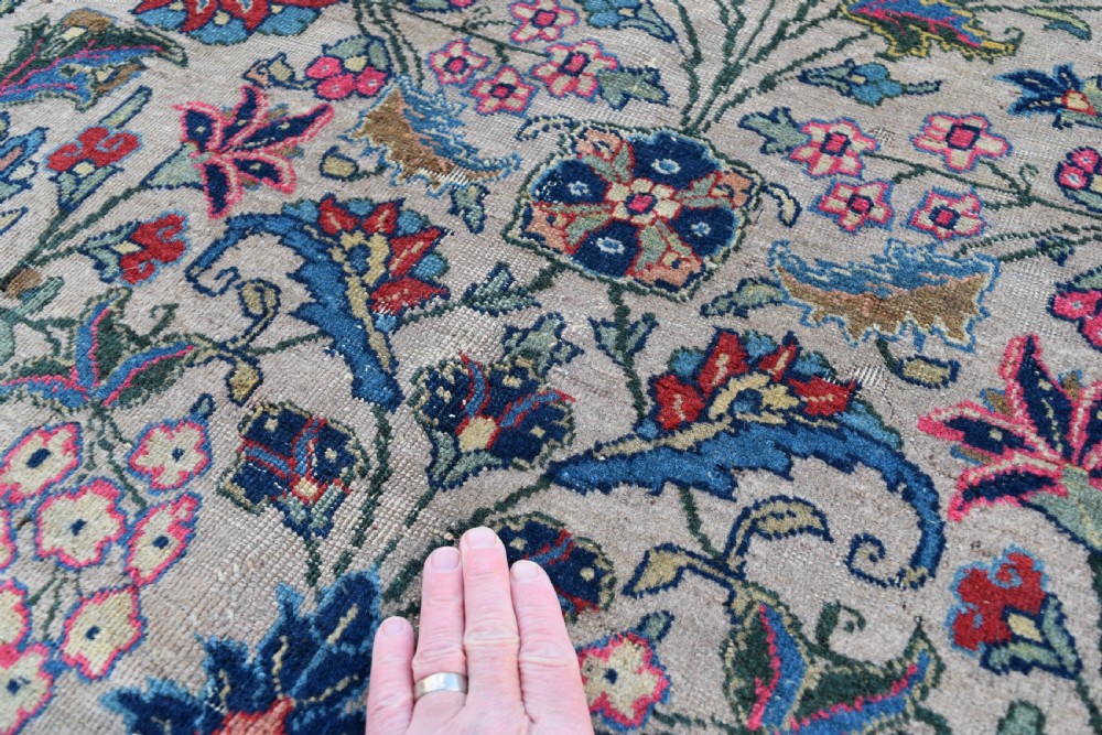 An old Tabriz roomsize carpet 340x201 cm View II
