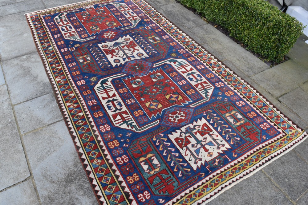 Early Caucasian Kazak carpet dated 1856 View VII