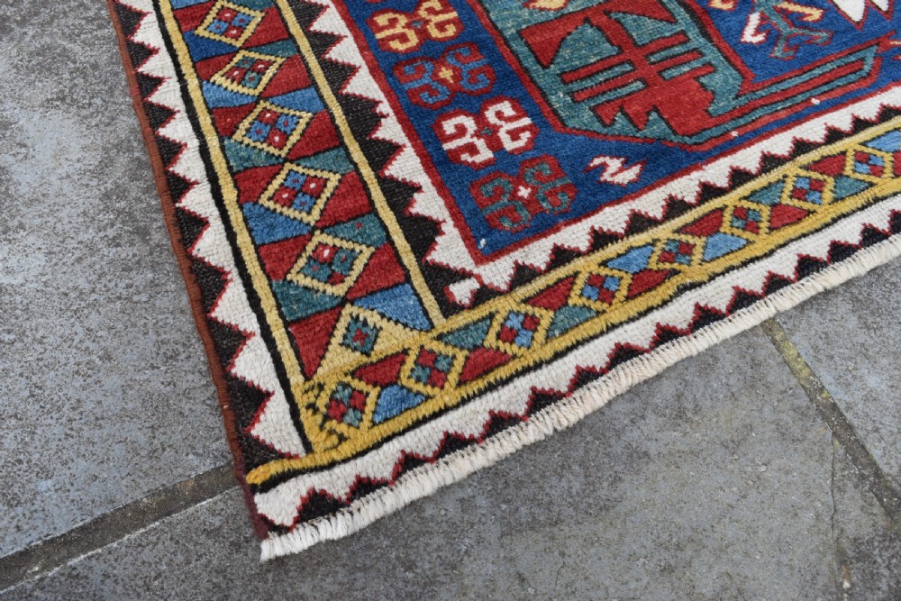 Early Caucasian Kazak carpet dated 1856 View IX