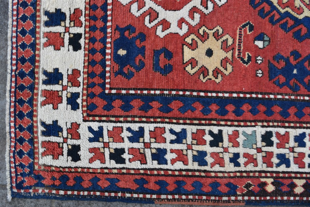Antique Caucasian Borjalu Kazak village rug View III