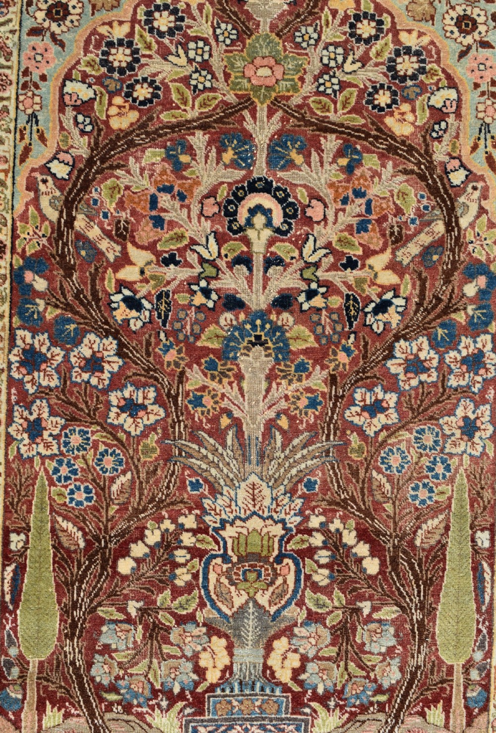 Antique Tabriz prayer rug 182x125cm View VI