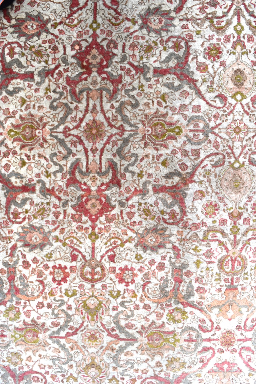 Fine antique Tabriz roomsize carpet 426x313cm View II