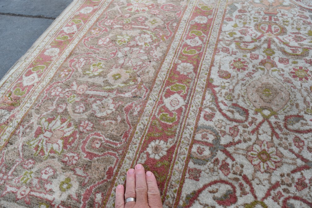 Fine antique Tabriz roomsize carpet 426x313cm View III