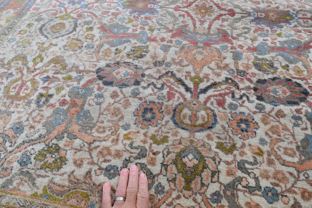 Fine antique Tabriz roomsize carpet 426x313cm View VI