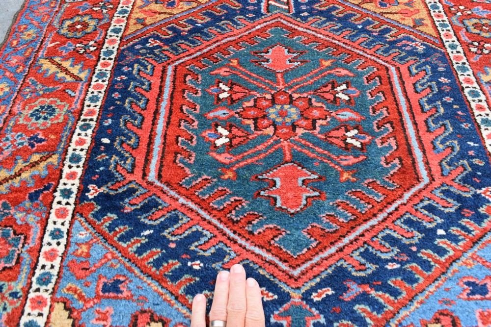 A large antique Heriz runner 530x105cm View II