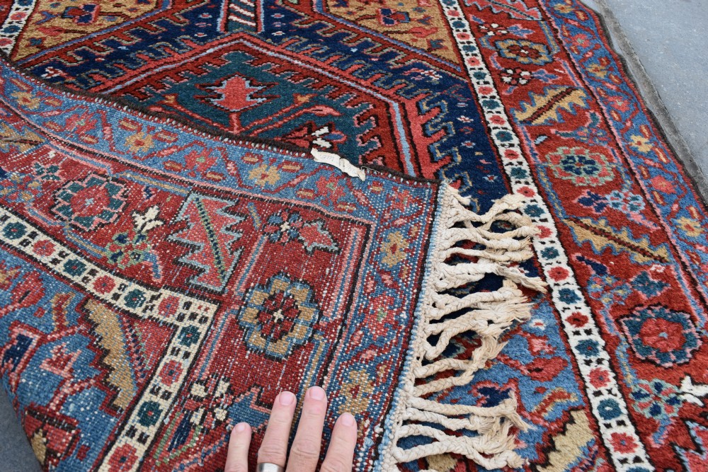 A large antique Heriz runner 530x105cm View III