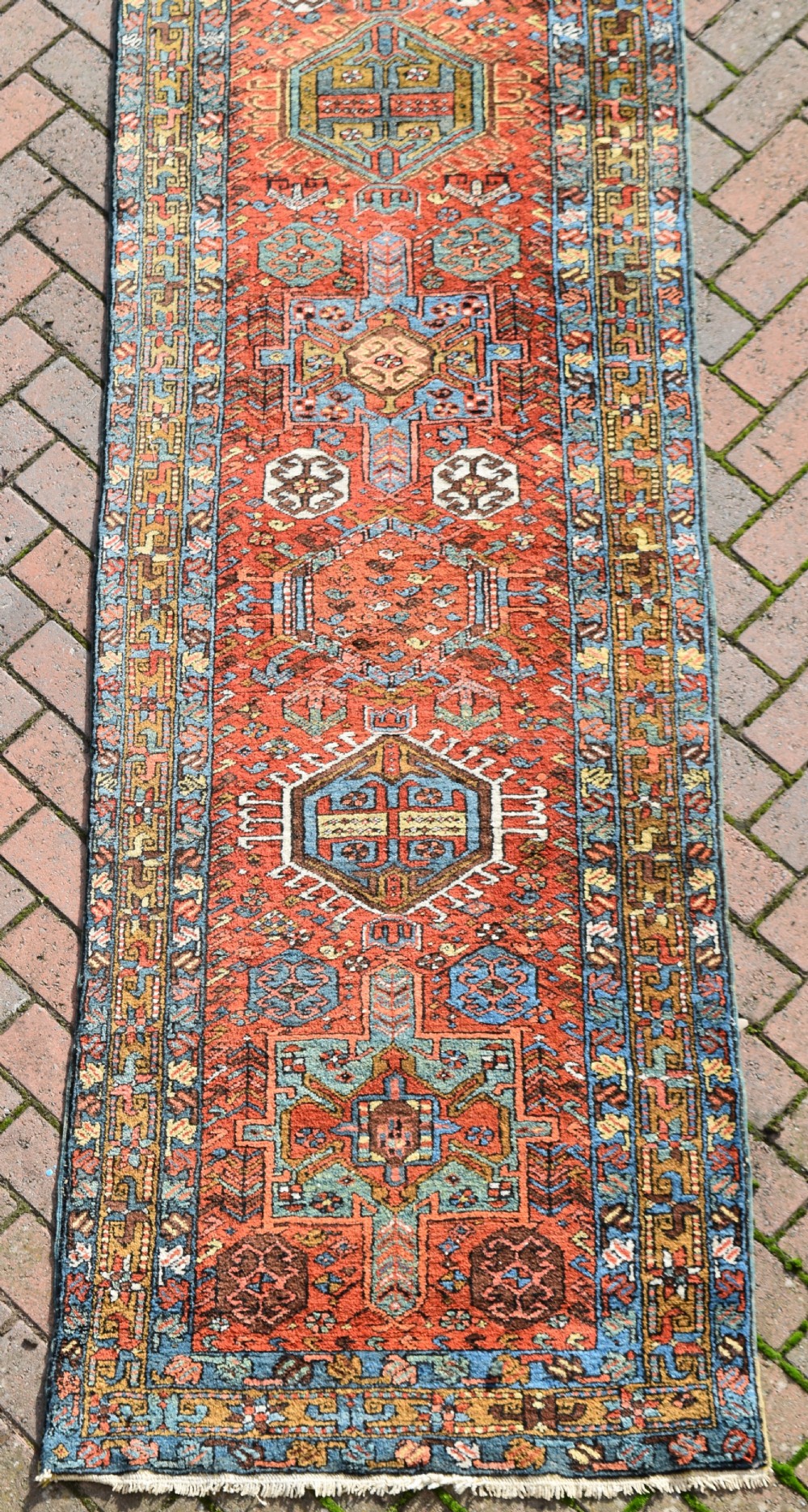 A good antique Heriz narrow runner 434x84 cm View III