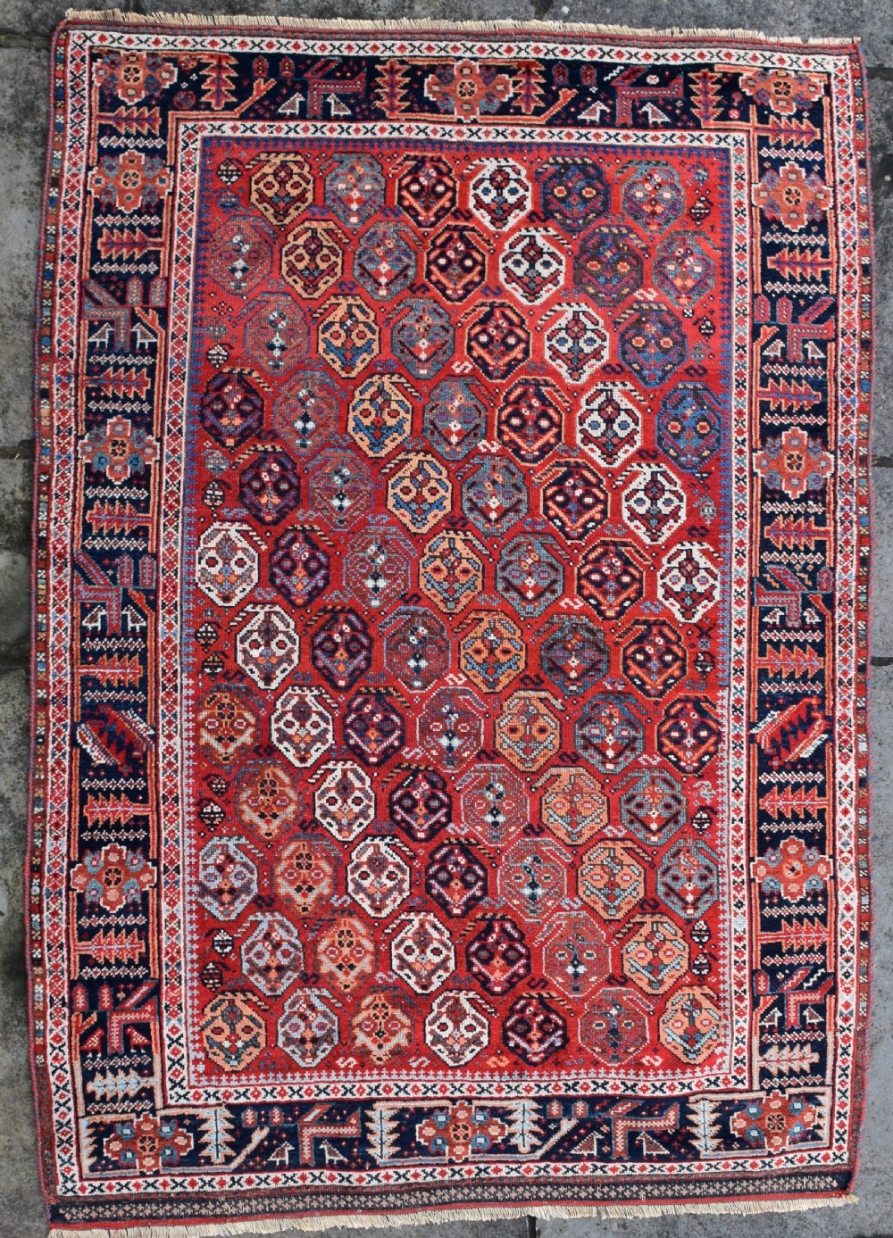 A good antique Afshar tribal rug 180x128cm