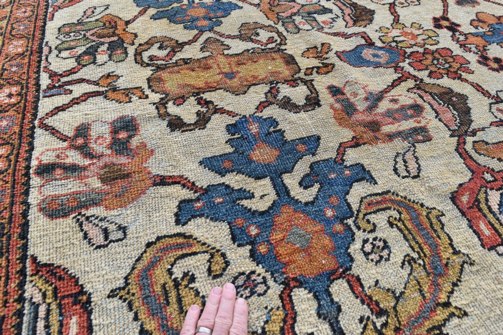 A good antique Mahal roomsize carpet 408x318cm View VII