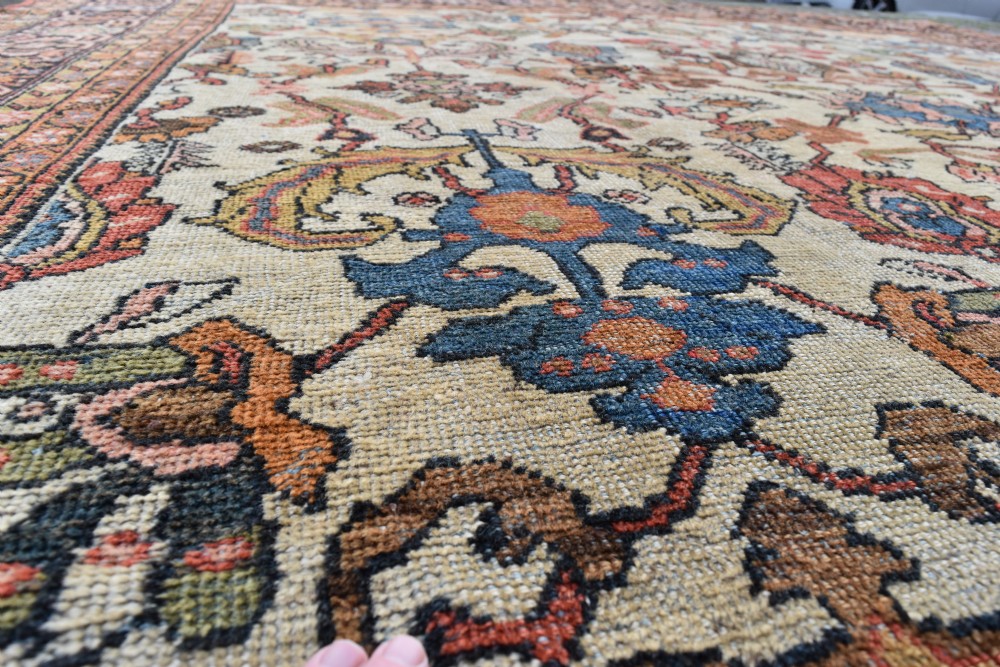A good antique Mahal roomsize carpet 408x318cm View VIII