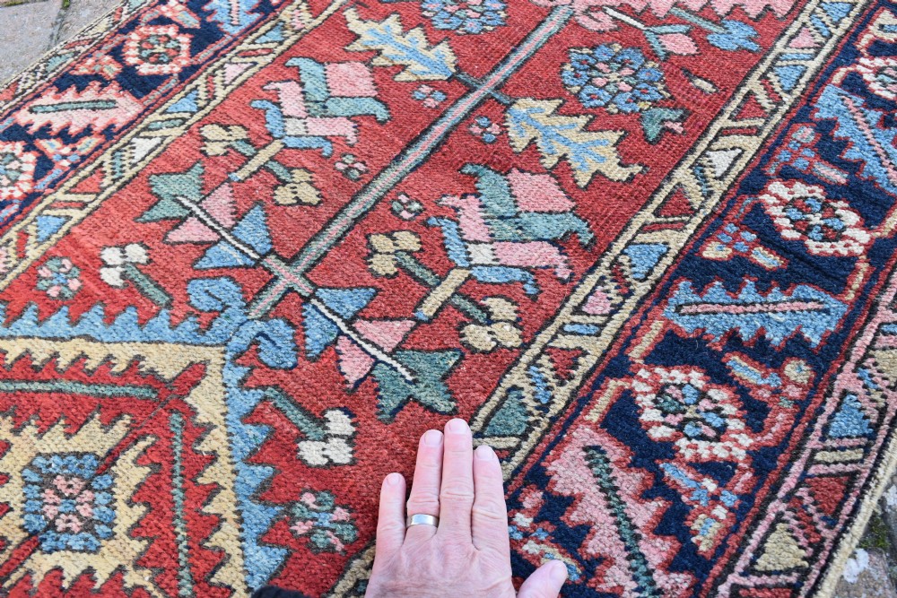 An antique narrow Heriz runner 354x78cm View III