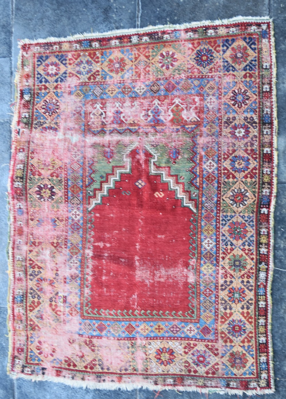 An early Anatolian Mudjur prayer rug circa 1800