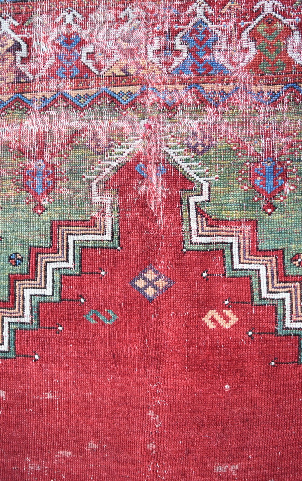 An early Anatolian Mudjur prayer rug circa 1800 View II