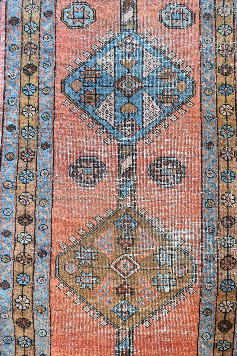 An antique Heriz long narrow runner 361x62cm View II