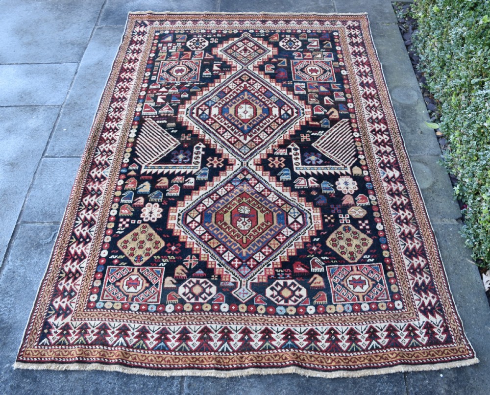 An antique Caucasian Shirvan rug 182x126cm View II