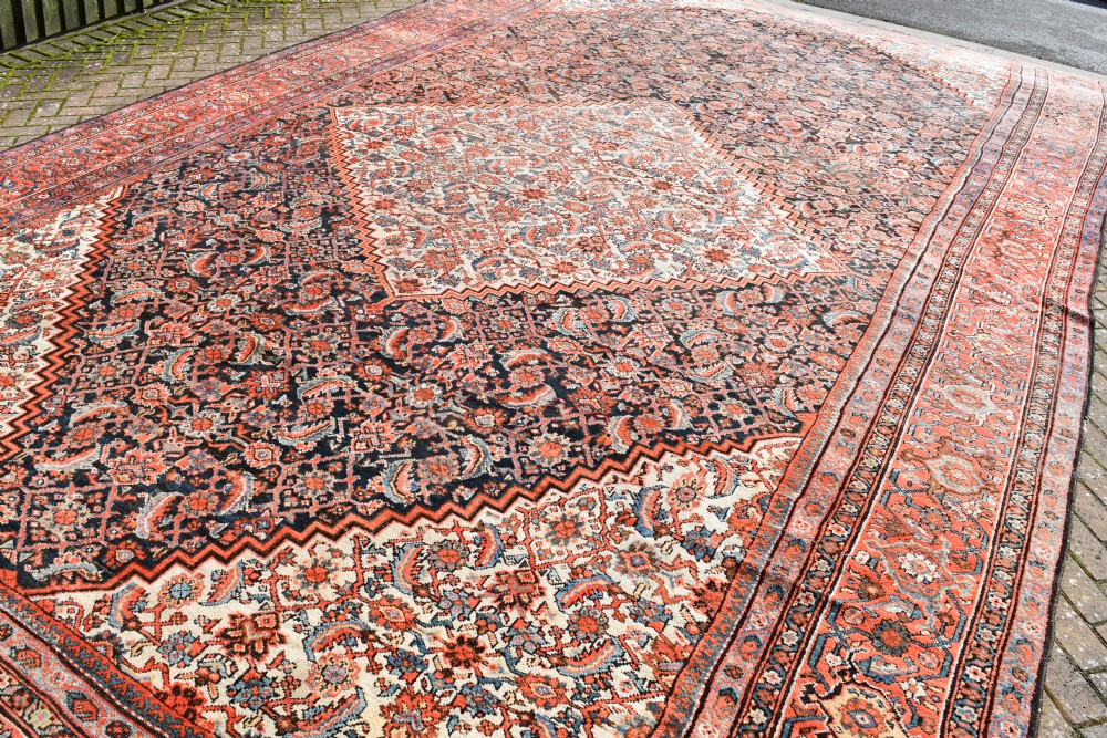 A very large antique Ferahan carpet 646x379cm View VI