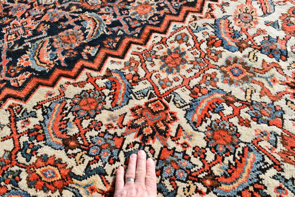 A very large antique Ferahan carpet 646x379cm View VII