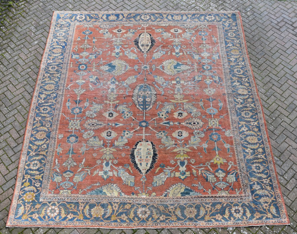 Fine antique Sultanabad country house carpet  407x350 cm