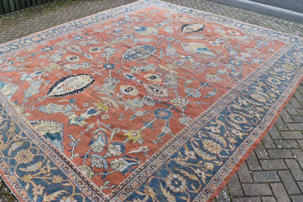 Fine antique Sultanabad country house carpet  407x350 cm View II