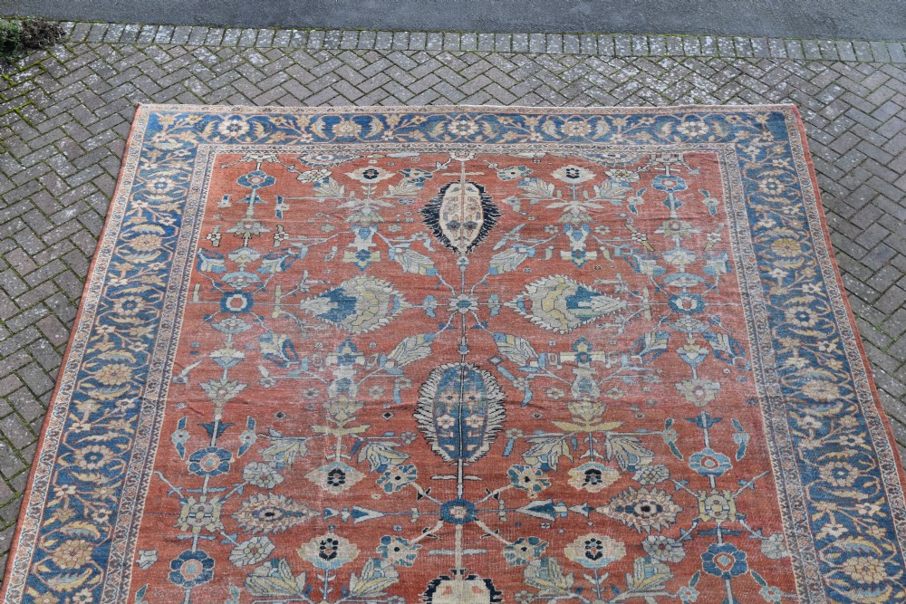 Fine antique Sultanabad country house carpet  407x350 cm View IV
