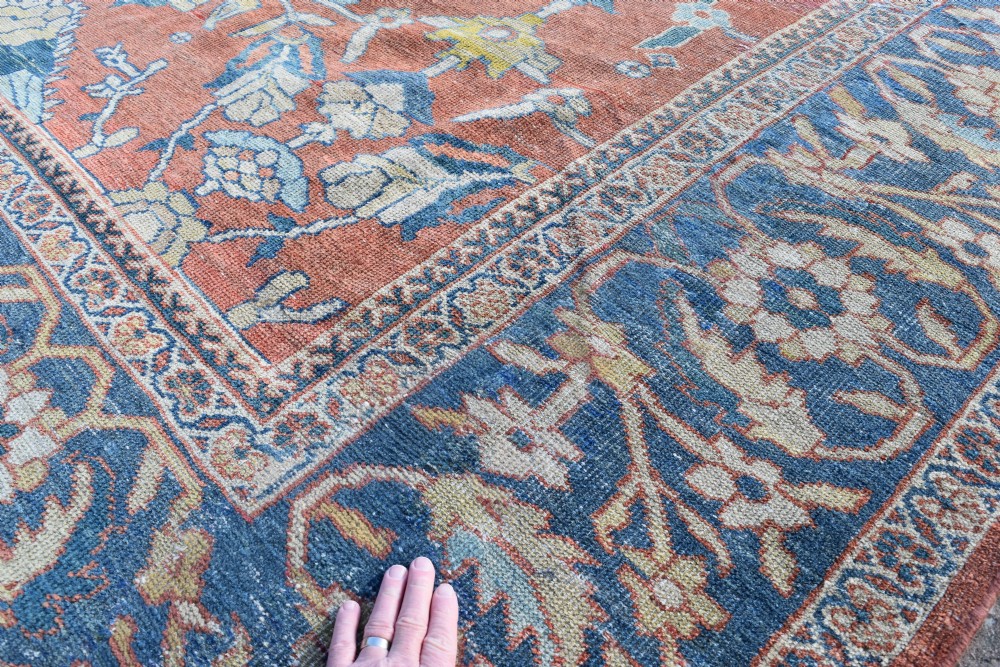 Fine antique Sultanabad country house carpet  407x350 cm View V