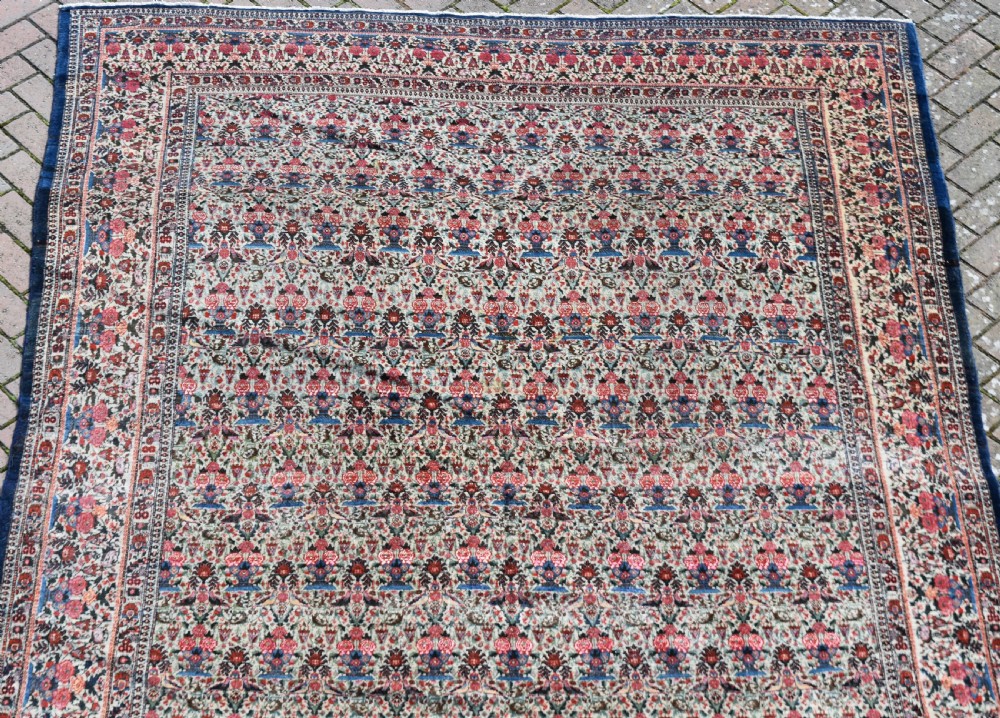 A very fine, part silk antique Tehran carpet 315x218 cm View VII