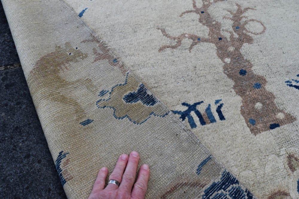 Antique Chinese Ninxia pillar rug 204x127cm View III
