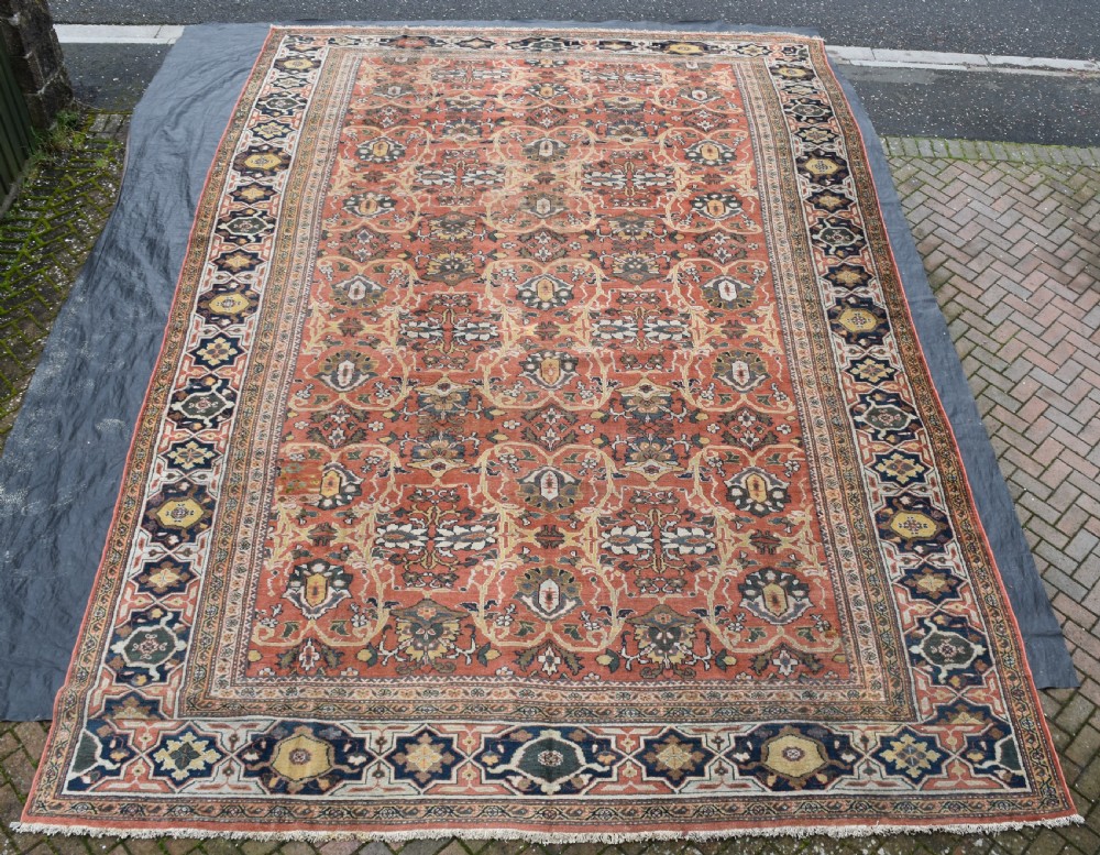 A massive antique Ziegler Mahal carpet 623x398cm