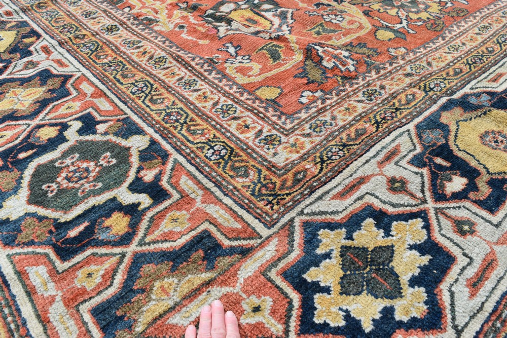 A massive antique Ziegler Mahal carpet 623x398cm View IV
