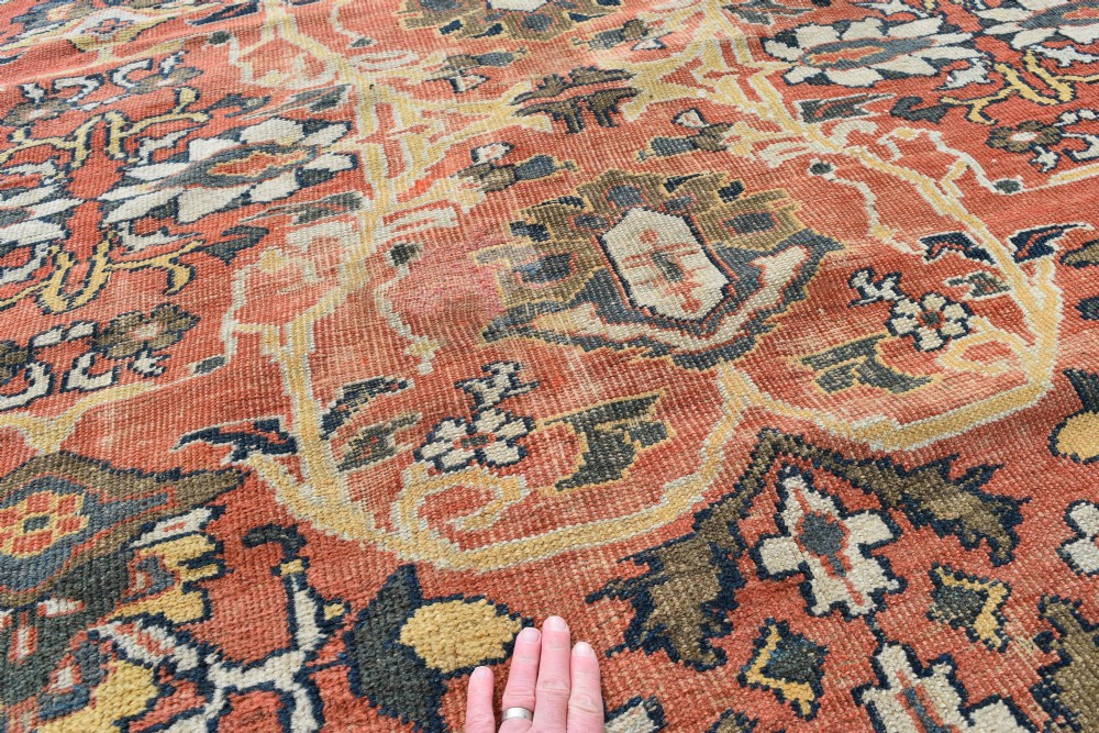 A massive antique Ziegler Mahal carpet 623x398cm View VII
