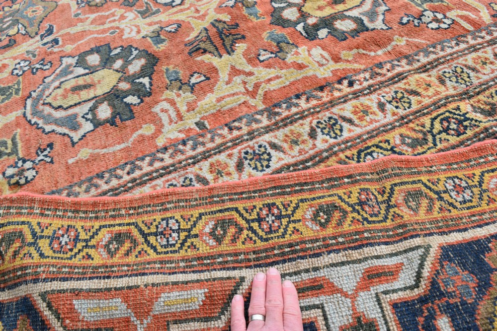 A massive antique Ziegler Mahal carpet 623x398cm View VIII