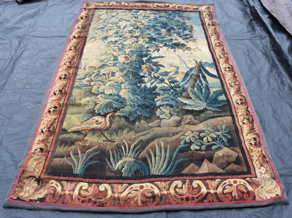 An 18th century Flemish tapestry fragment 250x150 cm