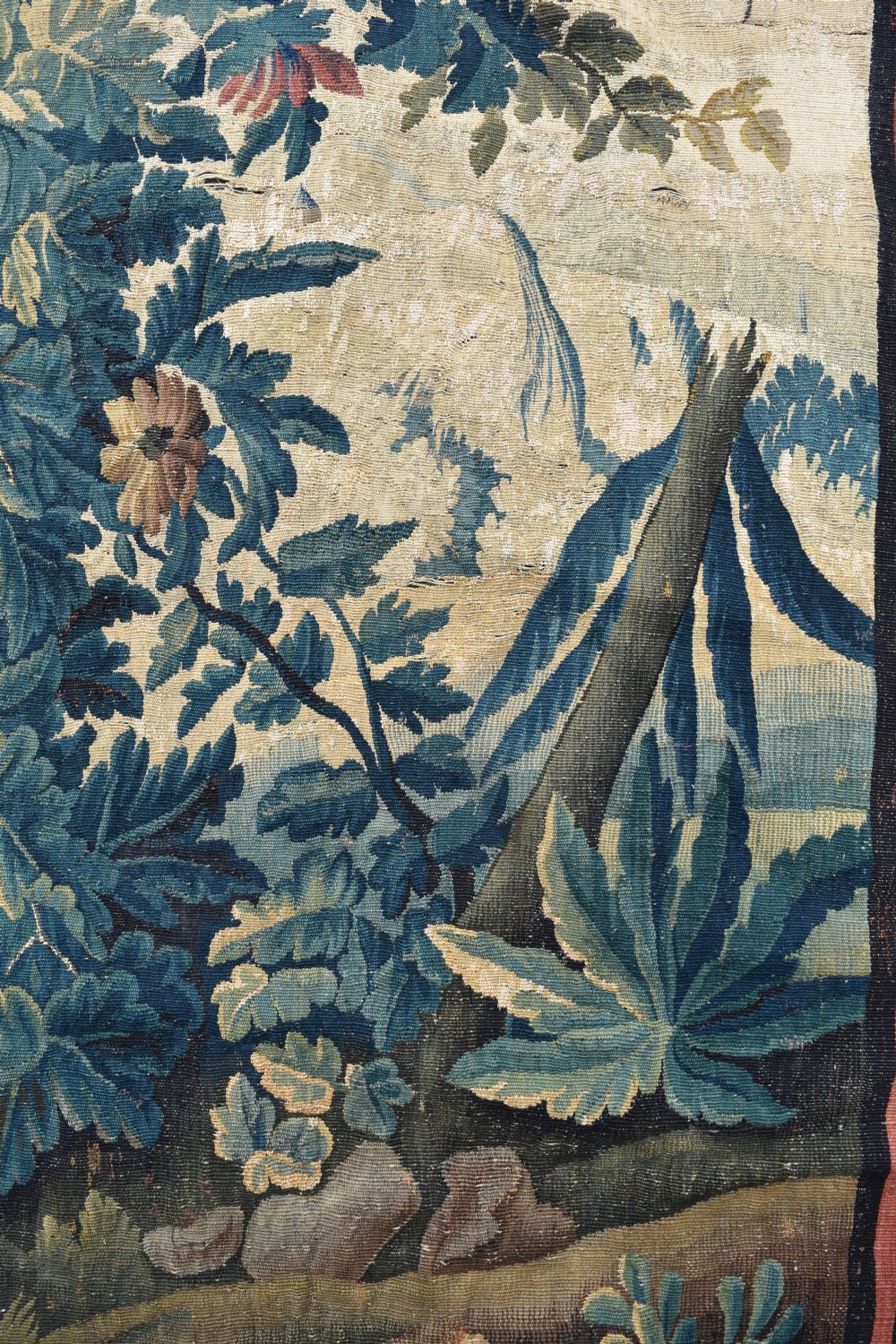 An 18th century Flemish tapestry fragment 250x150 cm View II