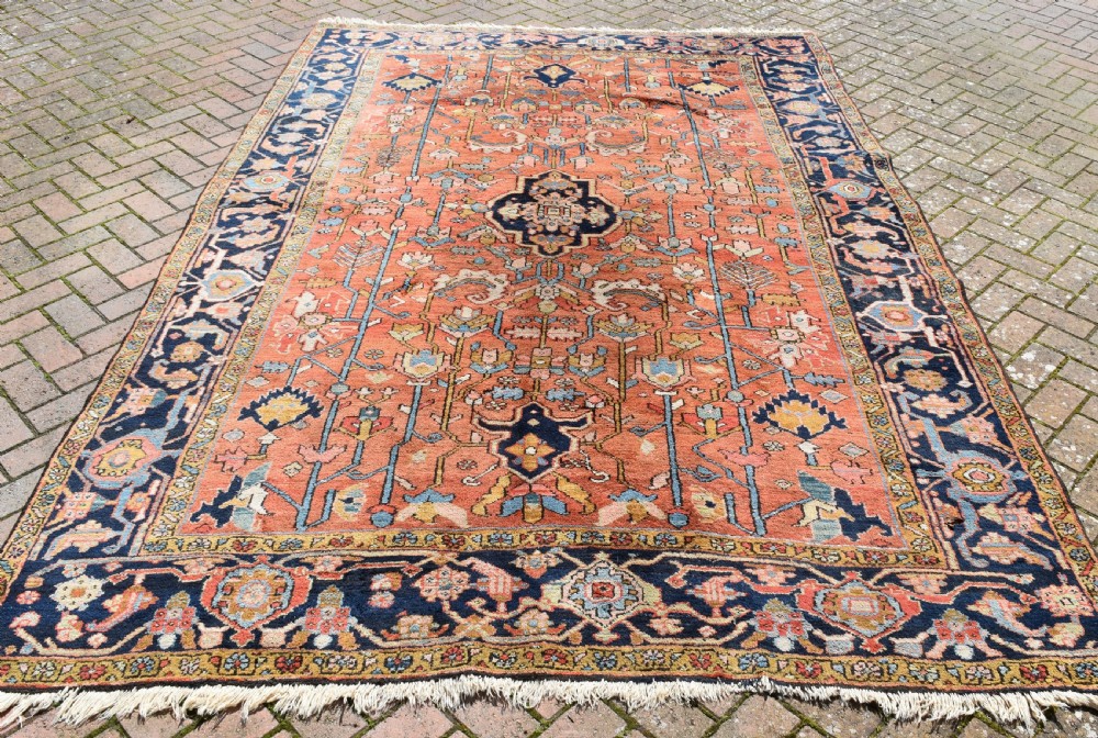 Antique Heriz roomsize carpet 230x216 cm View IV