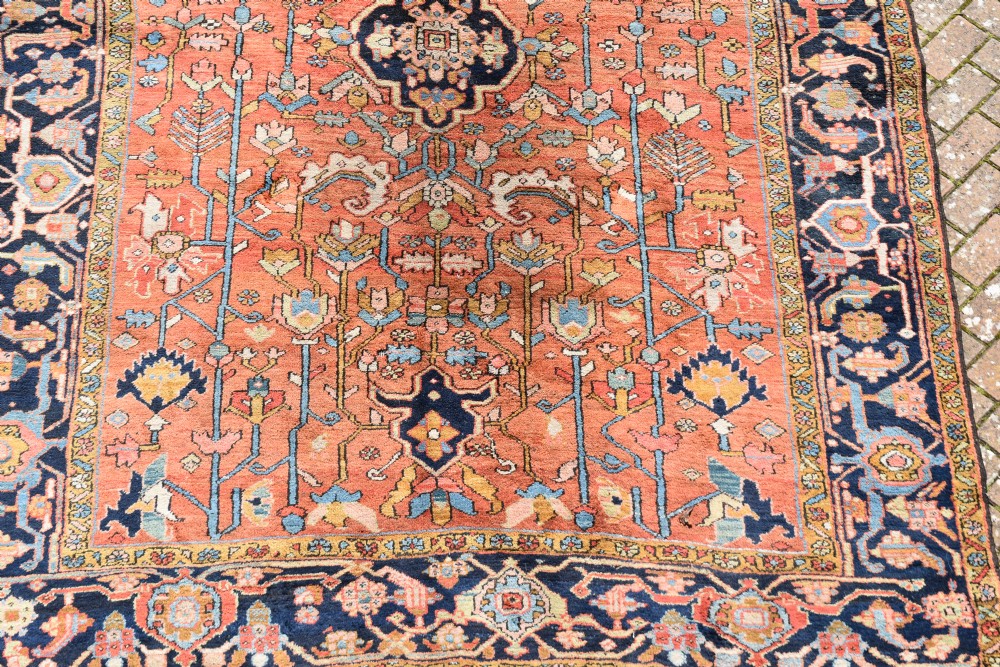 Antique Heriz roomsize carpet 230x216 cm View VIII