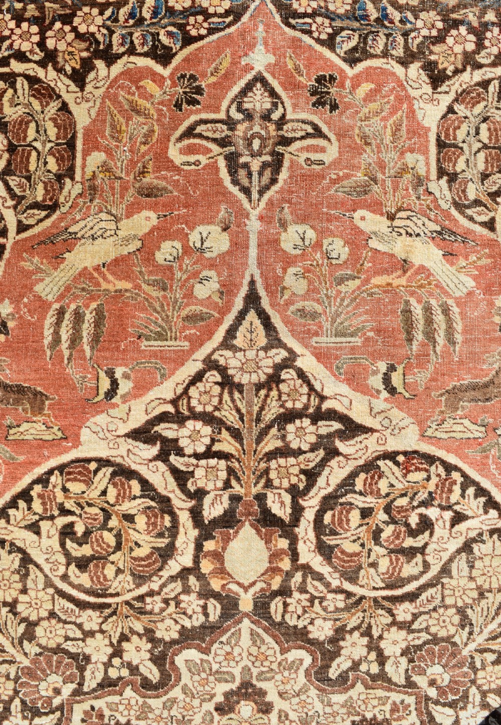 Antique Tabriz roomsize carpet 373x289cm View VIII