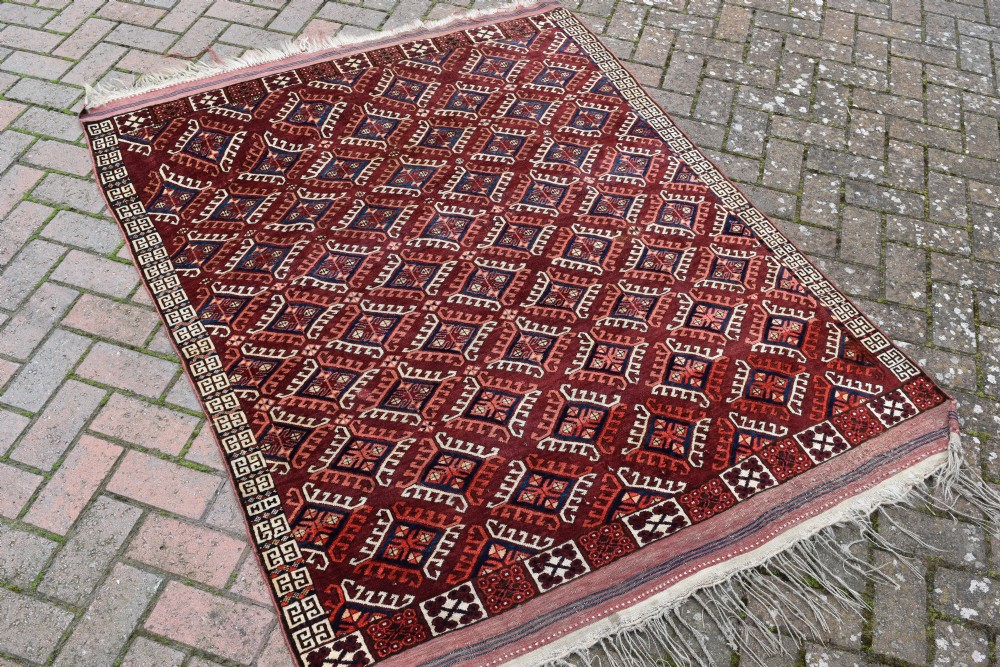A very fine Kizyl Ayak ensi or tent door from Turkmenistan 166x128 cm View III