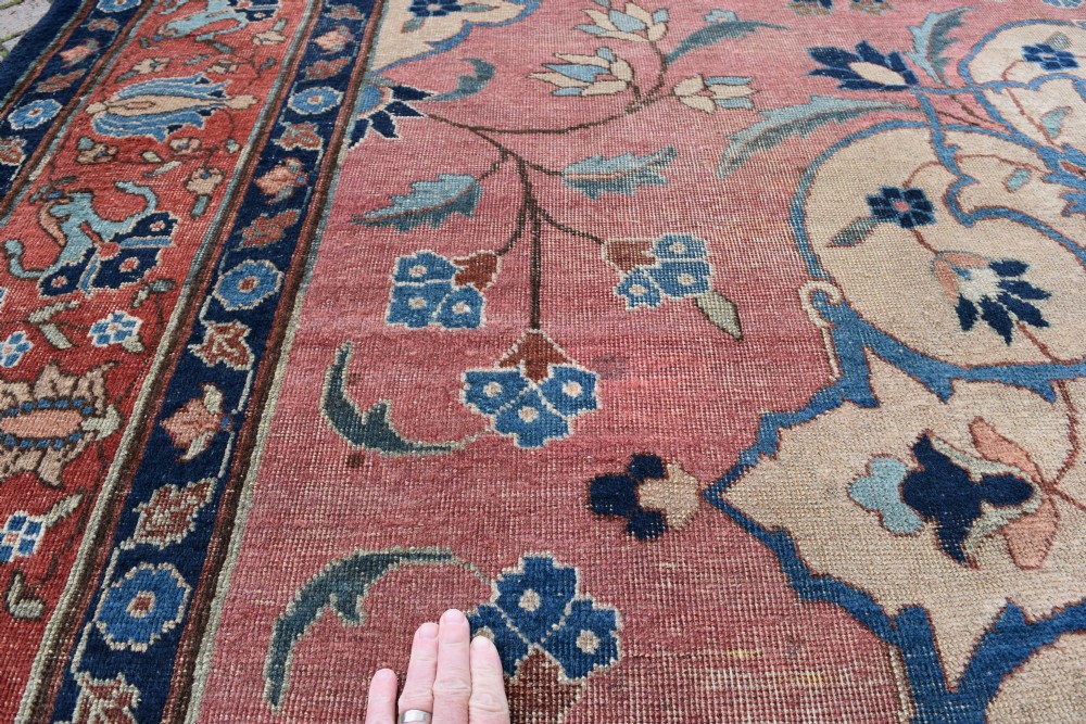 An antique Khoy Tabriz Country house carpet 370x292 cm View V