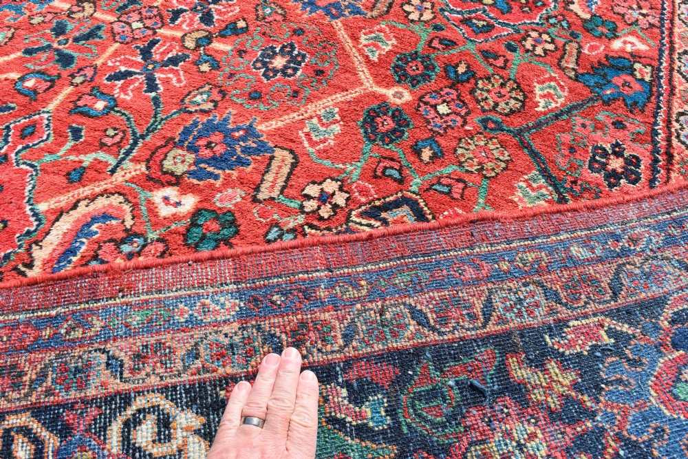 An Old Muschabad Mahal carpet  410x295 cm View IX