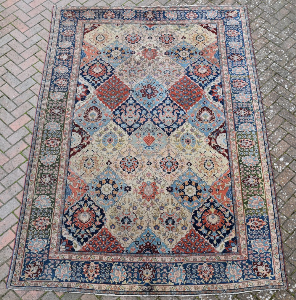 Antique Tabriz small roomsize carpet 306x207 cm View V
