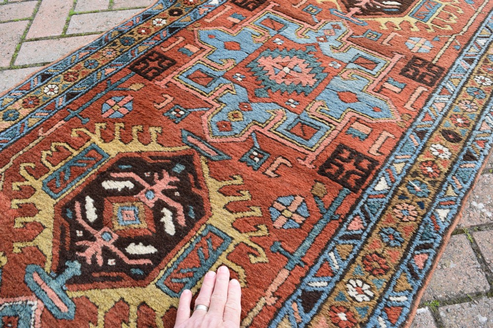 An antique Heriz narrow runner in mint condition  323x84 cm View VII
