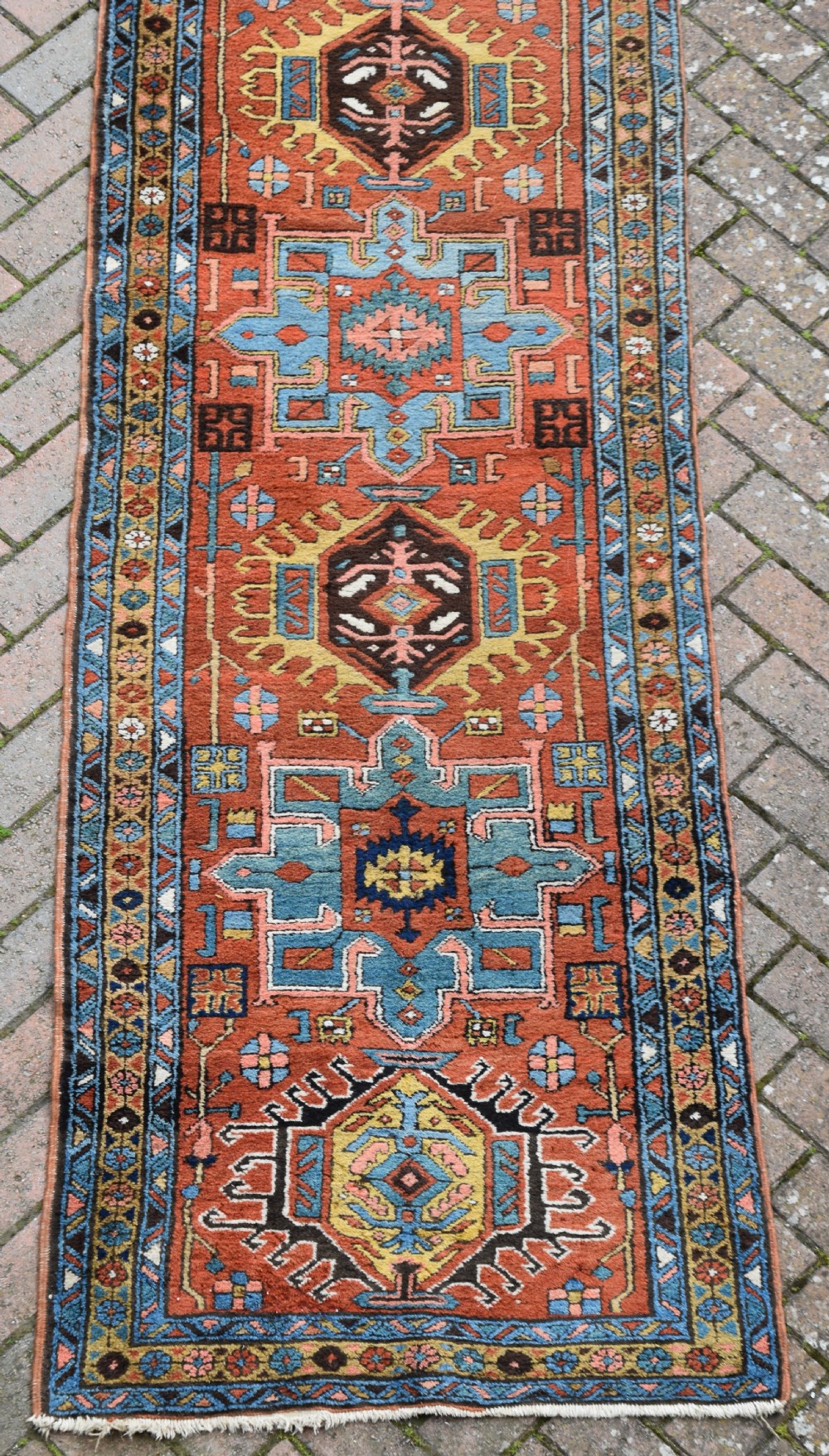 An antique Heriz narrow runner in mint condition  323x84 cm View IX