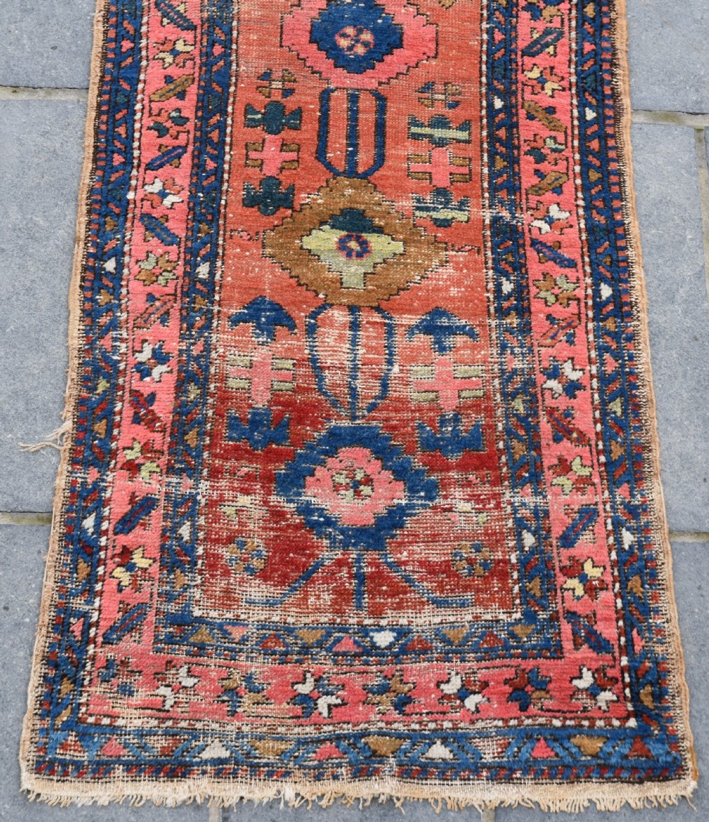 Antique Gorravan narrow country house runner 260x71cm View II