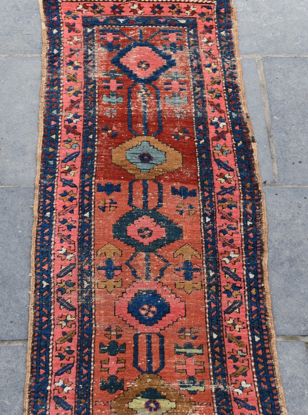 Antique Gorravan narrow country house runner 260x71cm View III