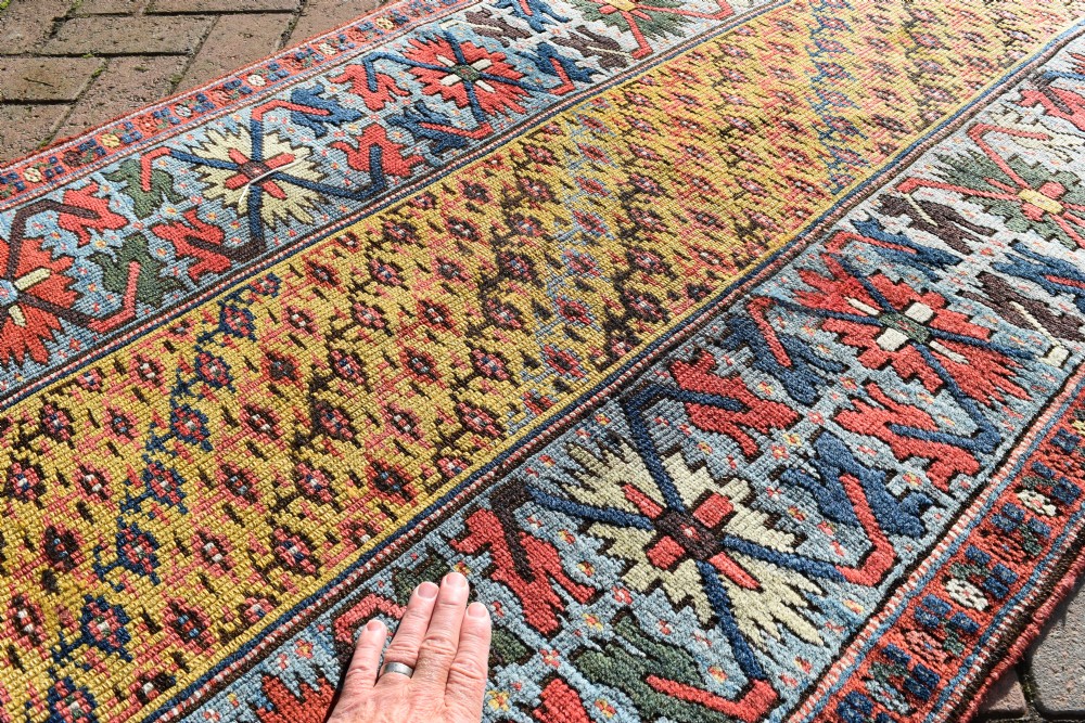 Antique Kurdish long narrow country house runner 503x89 cm View II