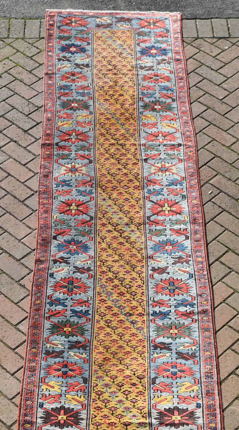 Antique Kurdish long narrow country house runner 503x89 cm View XI