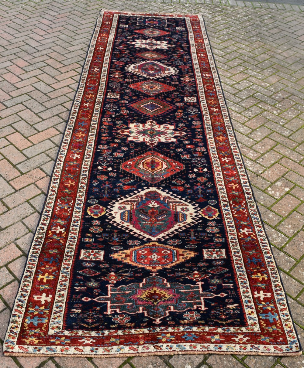 An early Karadagh long rug 385x115cm View X