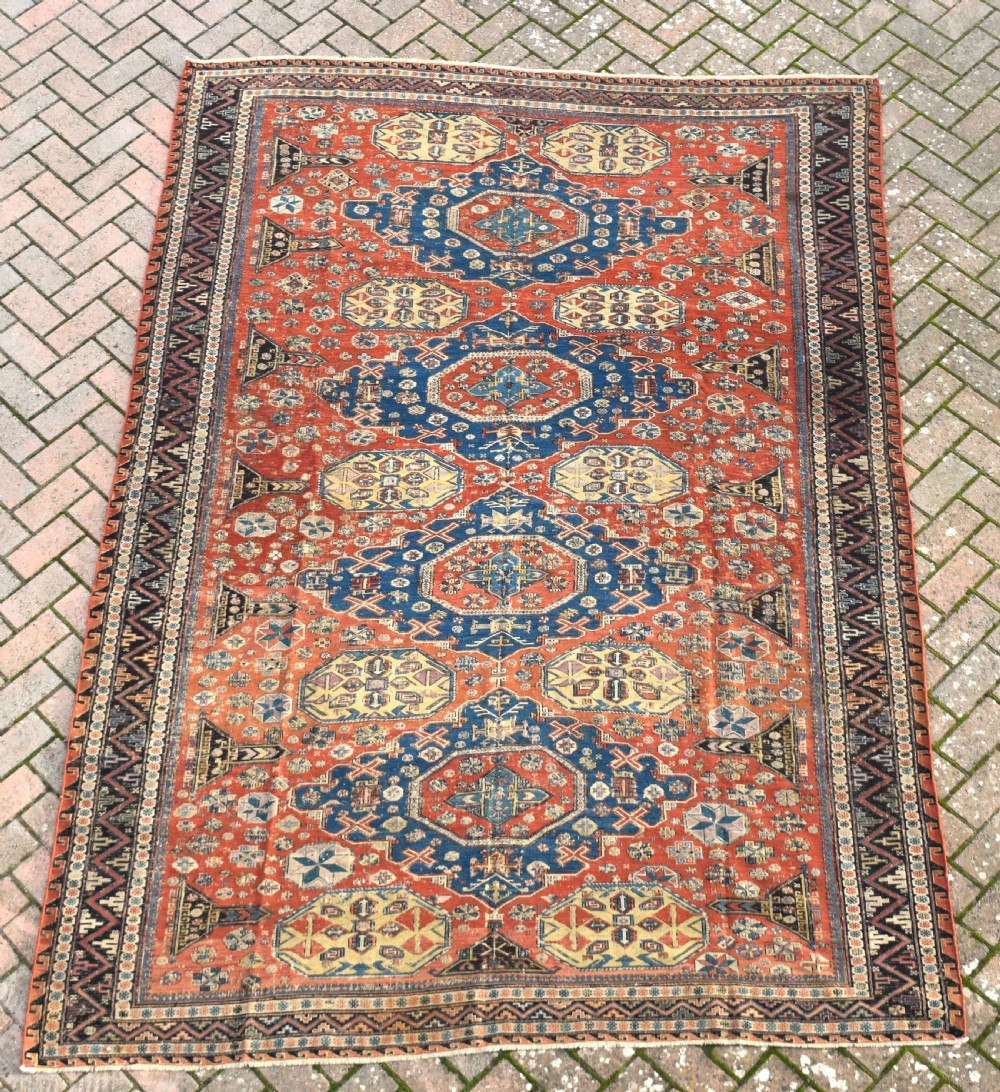 An antique Caucasian  Kuba Sumak carpet 289x203cm