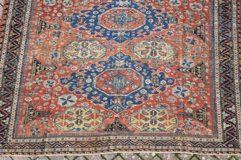 An antique Caucasian  Kuba Sumak carpet 289x203cm View II